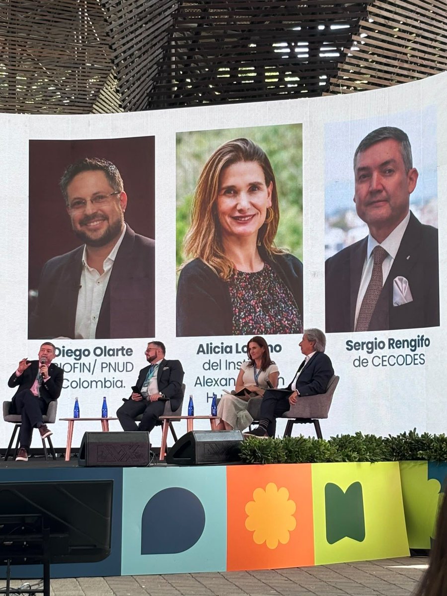 CECODES's tweet photo. Nuestro director ejecutivo, @sergiorengifo, participó en el panel “De las metas internacionales a la transformación económica y territorial”, el espacio fue liderado por @WWFColombia en el marco del Climate Week Biodiversity 2026, realizado en Medellín, junto con Diego Daniel Olarte Suárez, Alicia Lozano Vila y Manuel Pulgar-Vidal.

Durante el conversatorio, destacó cómo las empresas están evolucionando en su manera de abordar la naturaleza y la biodiversidad, pasando de entenderlas como un asunto de reporte a incorporarlas como un elemento estratégico en sus modelos de negocio y en la toma de decisiones.
También resaltó la transformación que ha tenido la conversación empresarial en los últimos años: mientras antes el cambio climático concentraba gran parte de la atención, hoy las organizaciones reconocen cada vez más la importancia de comprender sus impactos, dependencias, riesgos y oportunidades relacionados con la naturaleza.

Desde CECODES, compartimos nuestra experiencia con el Nature Reporting Preparer Forum del TNFD, una iniciativa que busca acompañar a las empresas en la comprensión y adopción de las recomendaciones del Grupo de Trabajo sobre Divulgaciones Financieras Relacionadas con la Naturaleza (TNFD). Este espacio permitió poner sobre la mesa los avances, aprendizajes y resultados del trabajo con las organizaciones participantes, así como la importancia de integrar la naturaleza en la estrategia empresarial.