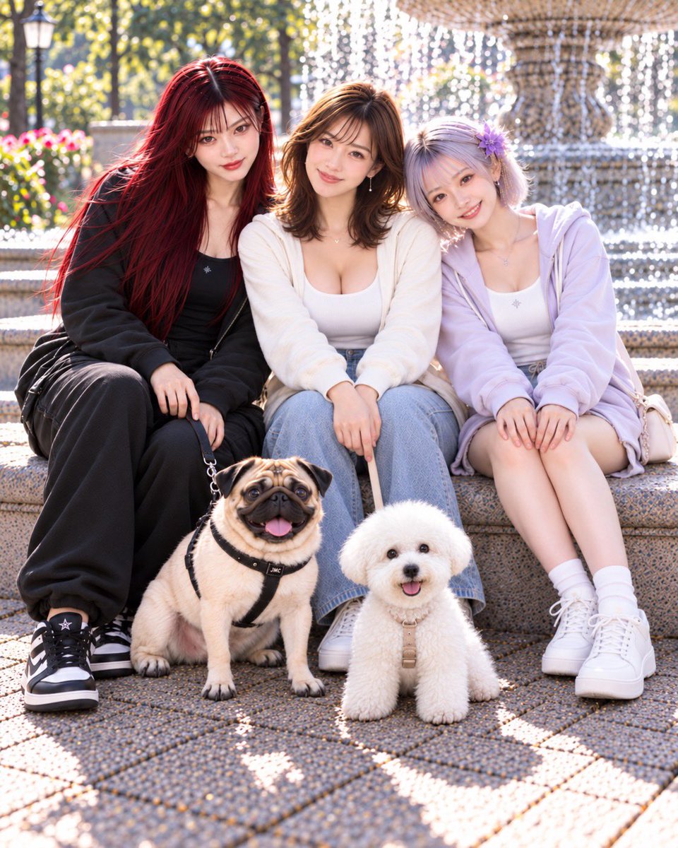 aidollab_miyuki's tweet photo. SHIONさん @SHION_I_PROJECT と
おさんぽコラボ🐶✨

ぱぐぞうくんとかのこ、めちゃ仲良しです🥰
2人とも可愛い〜！！💕

SHIONさんコラボ画像ありがとう！
任せっきりですいません😅 https://t.co/yM1ghevPGR