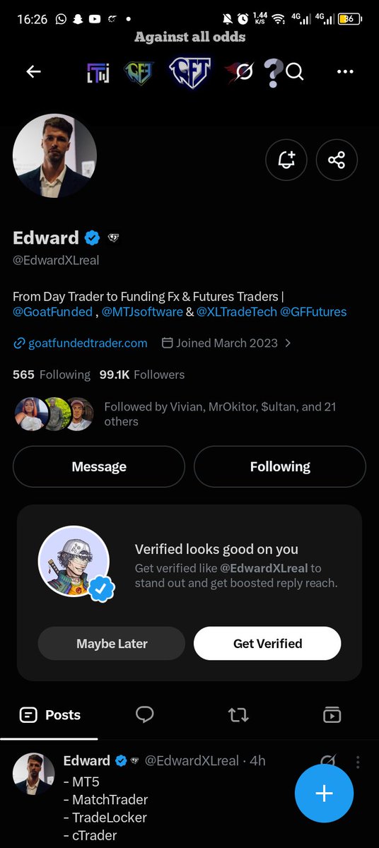 kinda_jrn's tweet photo. @Kelvintalent_ @GoatFunded @EdwardXLreal @Techriztm Done https://t.co/9ismQzDFB4