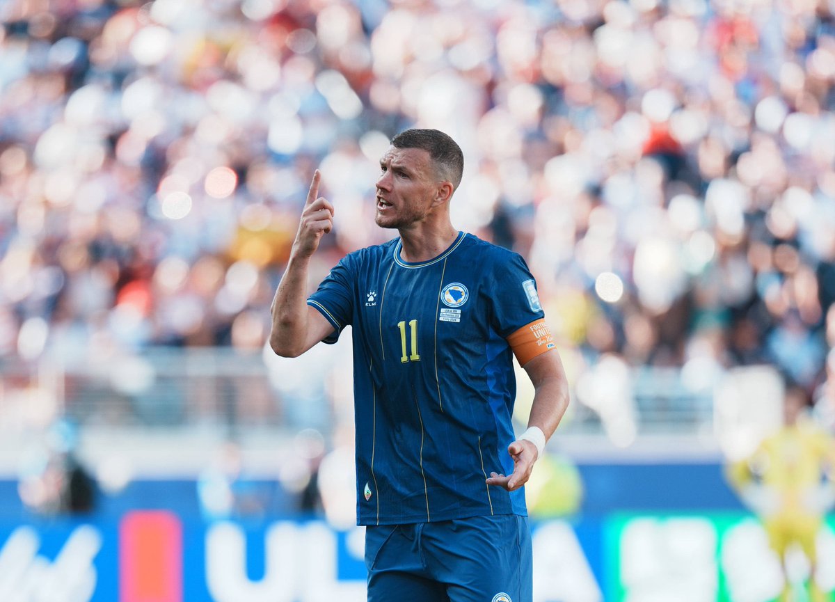 TheBosnian11's tweet photo. Edin Džeko will start against Sweden on Friday in what will be his farewell game for Bosnia & Herzegovina. 🇧🇦💙

Our captain has been training since Saturday and is in the best possible shape. How many minutes he will play will depend on how the game unfolds, but Sergej Barbarez has already said that he hopes Džeko can play the entire match.

And somehow, Friday is almost here..

The thought of watching our captain walk onto the pitch for the final time, wearing the shirt he has carried with so much pride for so many years, already hurts more than words can explain.

One last game. One last time hearing his name. One last time watching Edin Džeko lead Bosnia onto the pitch. 🥹

Friday is so close… and none of us are ready for this goodbye. 💔