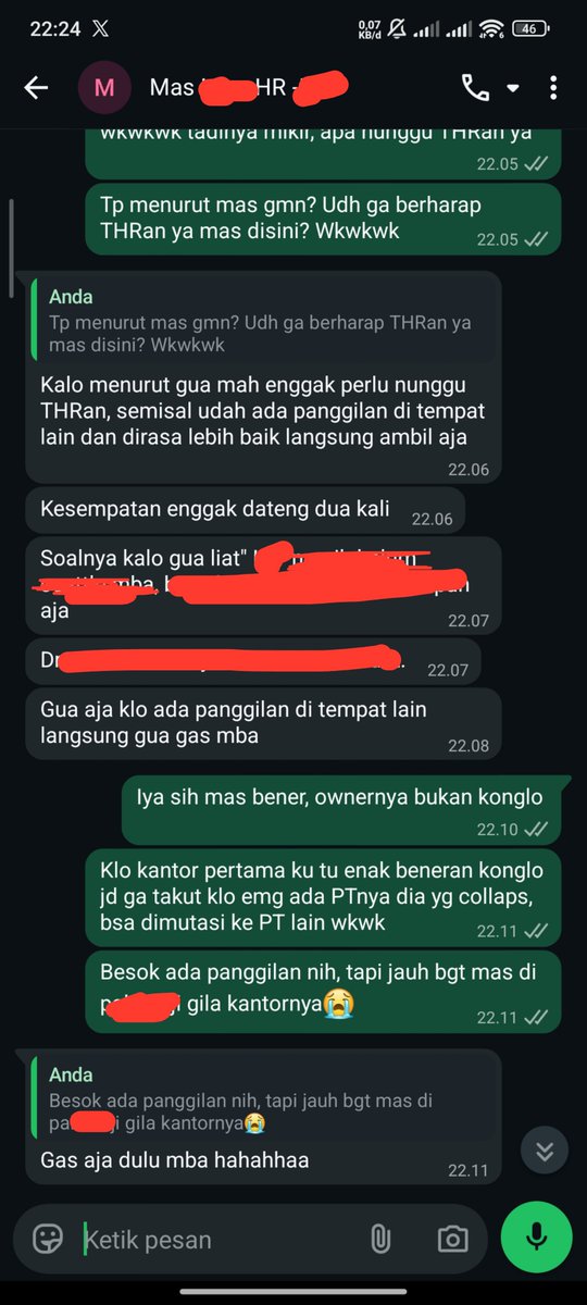 nndxeld's tweet photo. Wkwkwk seneng deh punya HR kooperatif sekali🤣 bahkan CV gw dia sebar ke temen²nya ya ampun lop sekali🥰 https://t.co/gqAhyNw4GE