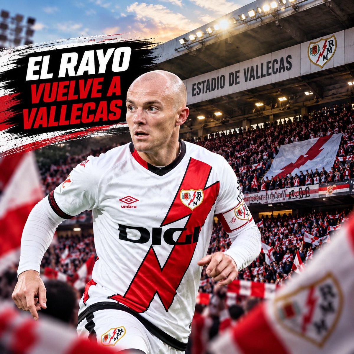 GOALSTATSLAB's tweet photo. ⚡ El Rayo vuelve a Vallecas. Tras 140 días sin jugar en su estadio, el conjunto franjirrojo regresará este sábado ante el Cagliari con la recuperación del Trofeo de Vallecas, una competición que no se celebraba desde 2019. 🏟️ https://t.co/iEMc5WUjh3