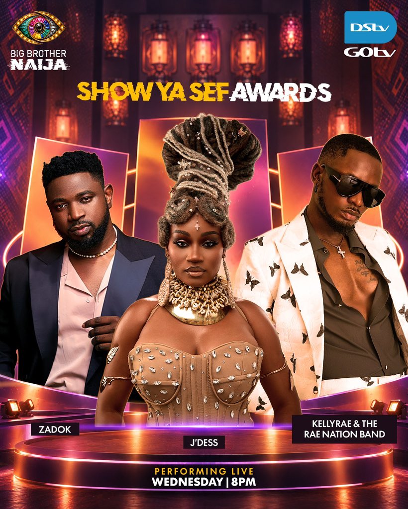 DStvNg's tweet photo. Which housemate has truly stood out? Tune in to watch the Awards Show and special performances from @iamzadysoul @iamkellyrae1 and @officialjdess 

#BBNaija https://t.co/CF7k2v97X9