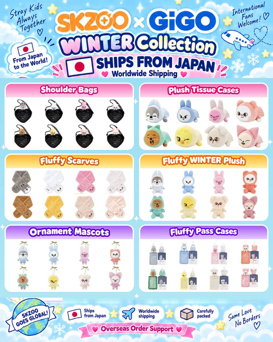 PyonNyan's tweet photo. SKZOO GiGO Japan Proxy 🇯🇵
Limited slots available!
Choose your character 💙
Worldwide shipping 🌍
PayPal / Wise
Prices in USD
DM to claim 💌
straykids #skzwts #straykidswts #skzoowts #skzoo #straykidsmerch https://t.co/PtCy6UtLDL