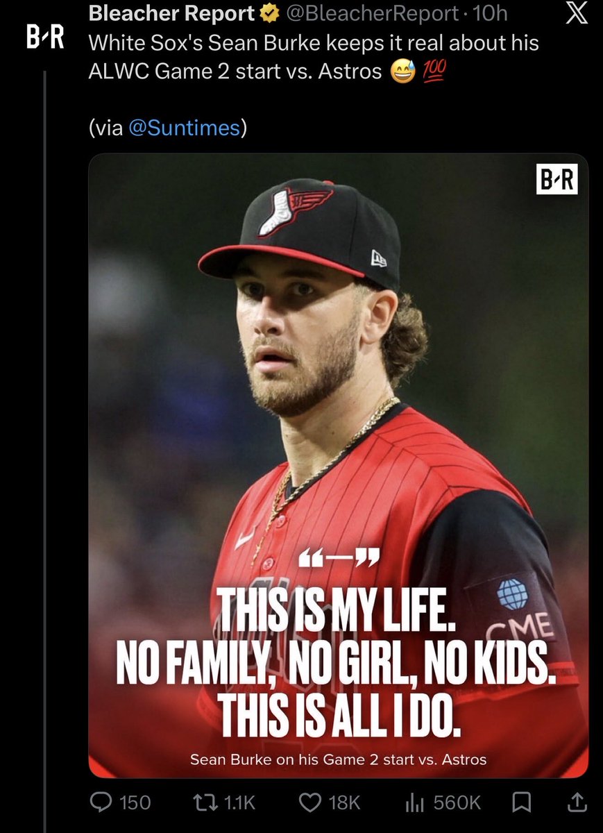 PrezProps's tweet photo. Let see how much you really love this shit burke #whitesox #mlb #novig https://t.co/OUI5p2qcjW