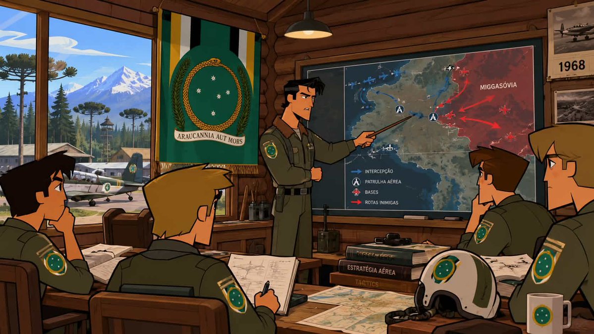 Larpiarias's tweet photo. O aumento das tensões na região levou Araucânia a iniciar uma série de exercícios militares, em preparação para um possível conflito. As manobras mobilizam unidades terrestres e aéreas, com atenção especial à proteção de fronteiras, ferrovias, pontes e instalações de energia. https://t.co/XxPsjrLkIU
