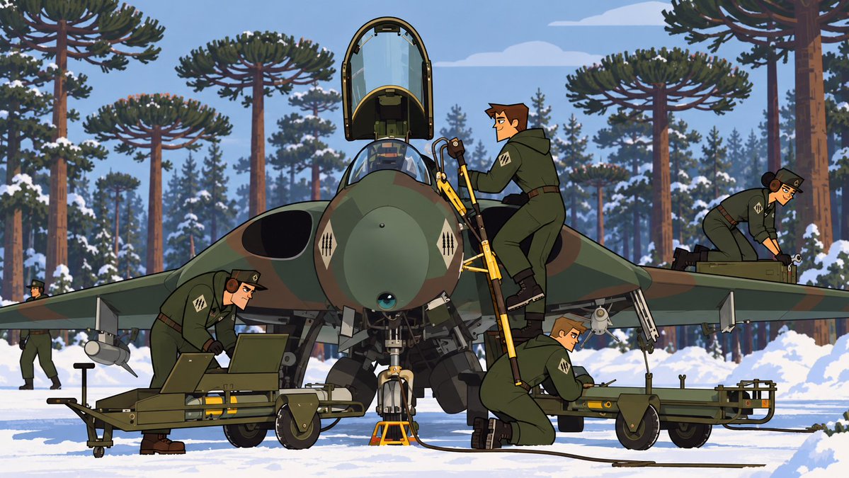 Larpiarias's tweet photo. O aumento das tensões na região levou Araucânia a iniciar uma série de exercícios militares, em preparação para um possível conflito. As manobras mobilizam unidades terrestres e aéreas, com atenção especial à proteção de fronteiras, ferrovias, pontes e instalações de energia. https://t.co/XxPsjrLkIU