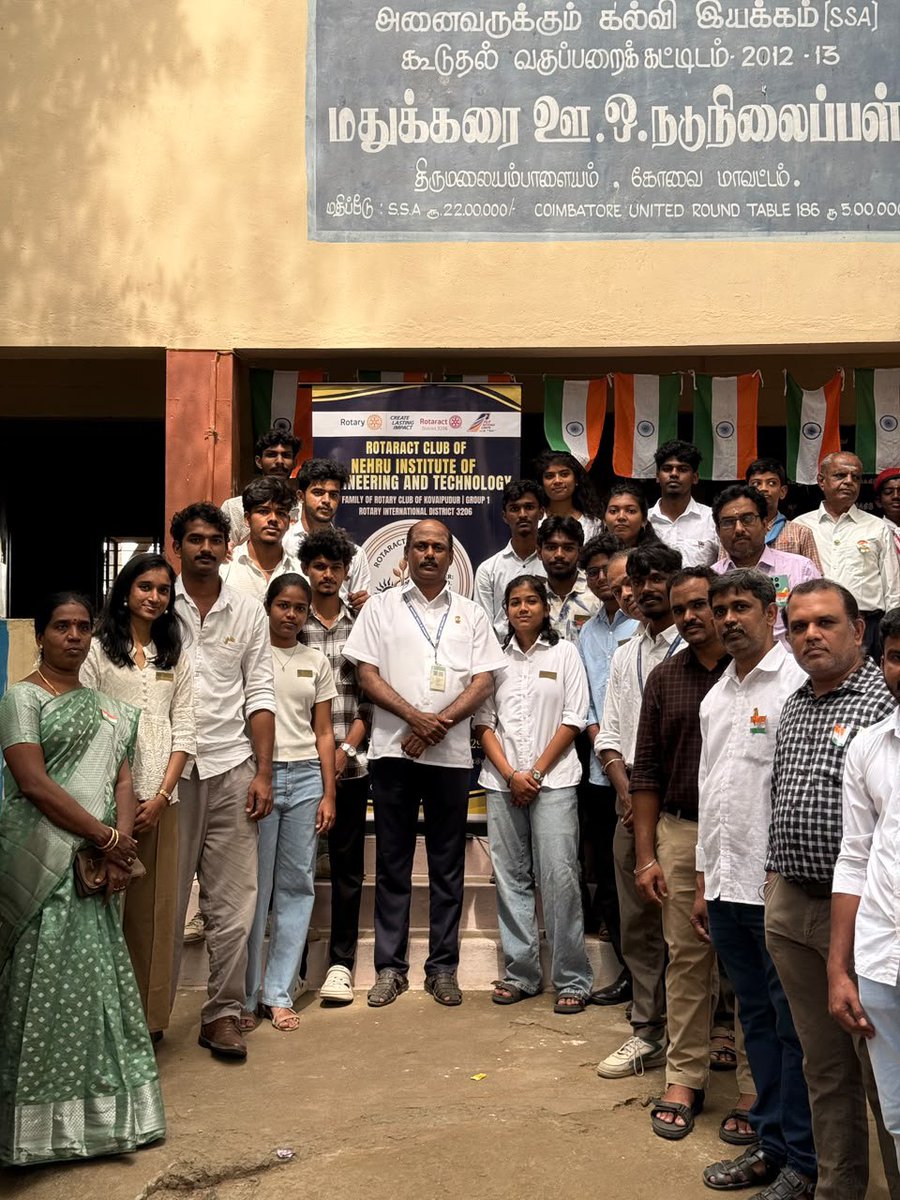 racniet's tweet photo. 🇮🇳 Vetriyin Vannangal – Colors of Victory!
One Nation. One Pride. One Future. 🇮🇳✨
#Rotaract #NIET #IndependenceDay
 #VetriyinVannangal  #ServiceAboveSelf #RotaractDistrict3206 https://t.co/V5YzzgAbOX