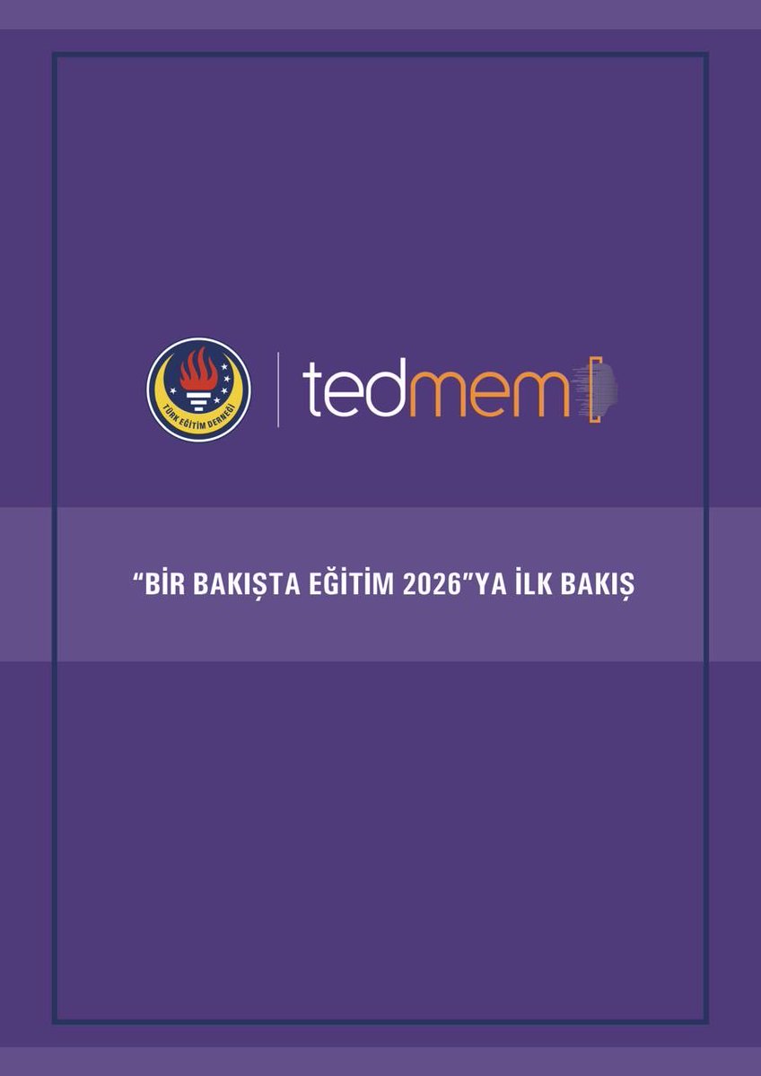 tedmem's tweet photo. TEDMEM olarak, Bir Bakışta Eğitim 2026 raporunun açıklanmasının hemen ardından, Türkiye açısından öne çıkan bulguları derlediğimiz “Bir Bakışta Eğitim 2026’ya İlk Bakış” çalışmamıza https://t.co/ovLkfB3rBL üzerinden ulaşabilirsiniz. https://t.co/POheLSRe1q
