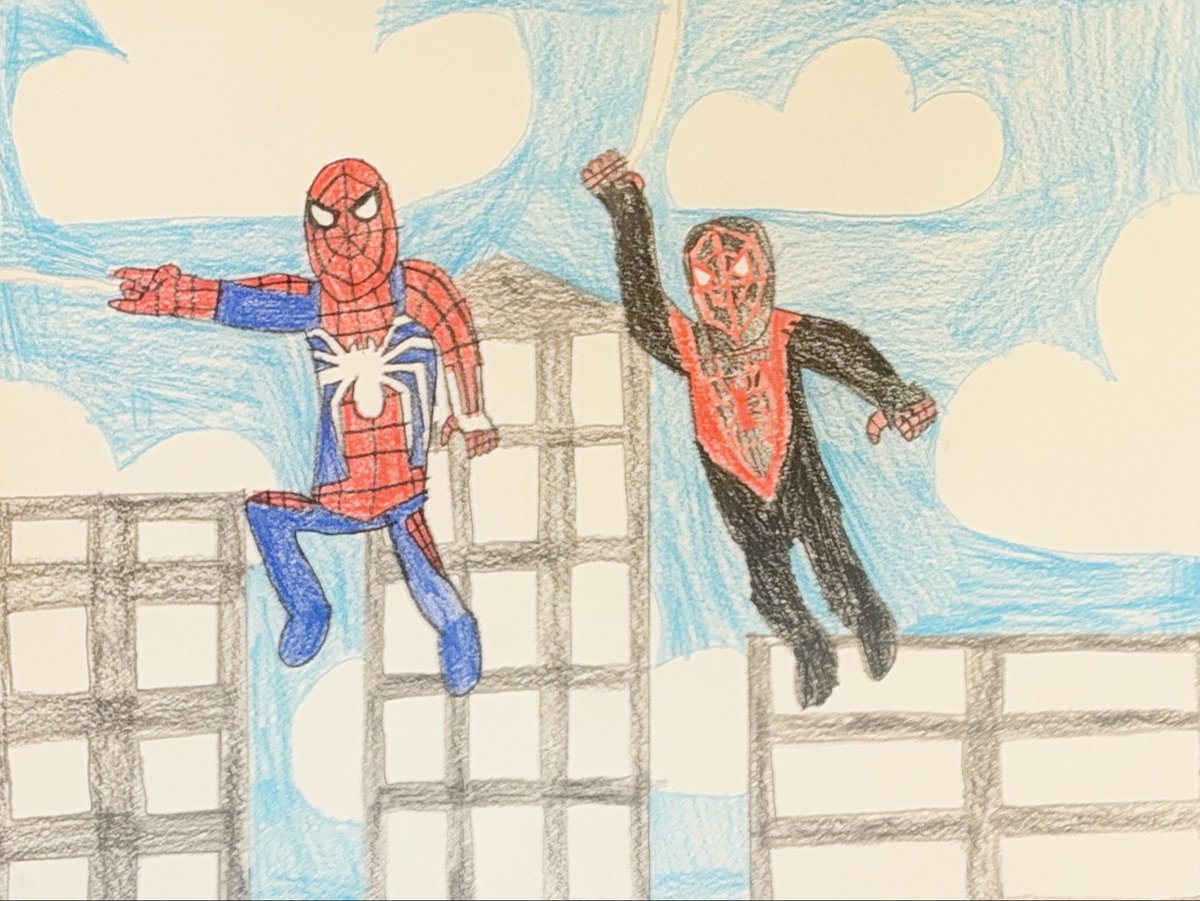 SumNightGuy's tweet photo. Here’s some fanart of the PlayStation Spider-Man games that I posted on my Instagram earlier this year in January.
#spiderman #milesmorales #peterparker #spidermanps4 https://t.co/X5Tg9Zw70R