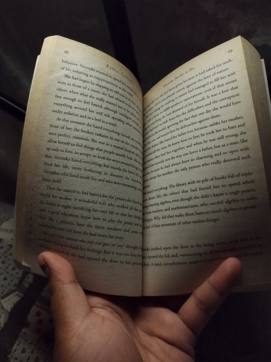 iamcelyn08's tweet photo. A little progress haha

At page 68, Veronica learned that some people at the mental facility chose to stay and continue acting like they're insane rather than be discharged and judged by people for thinking and saying things they want. 

Depression at its most, made her hate – https://t.co/7FPu832J5d