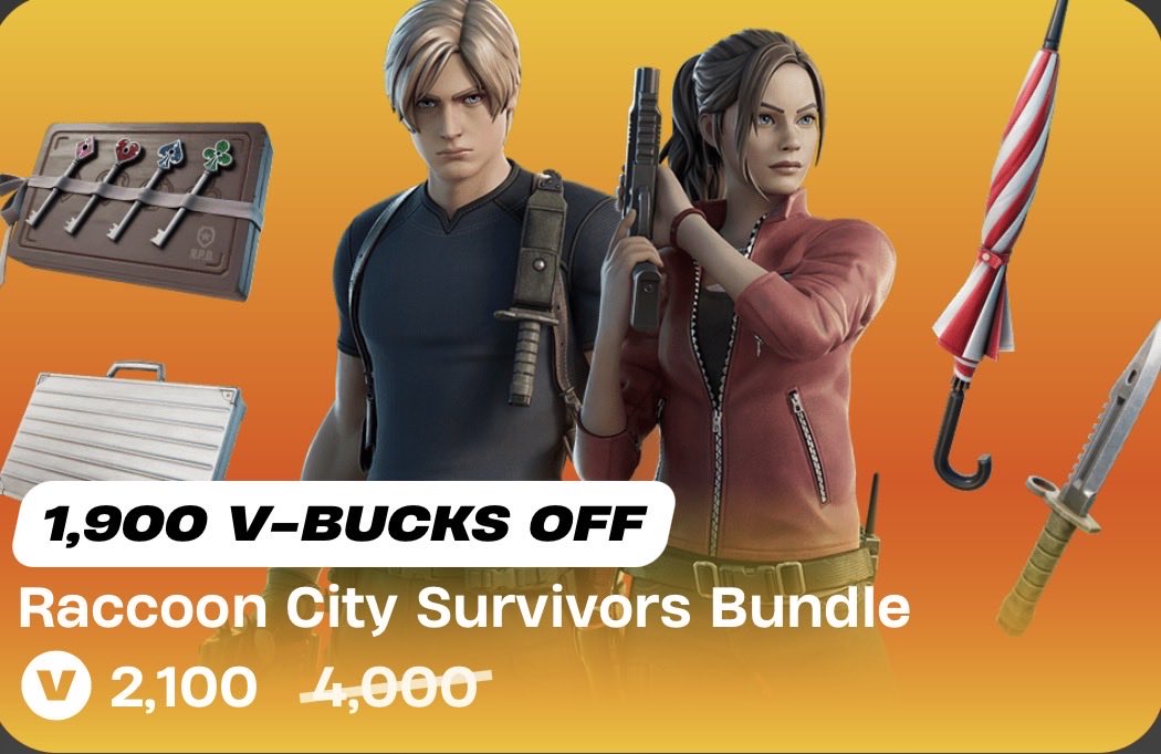 Jmoneydog84's tweet photo. Raccoon City Survivors Bundle Giveaway
#Fortnite #Giveaway #Ad

HOW TO ENTER!

-Follow me📲
-Like &amp; RT♻️
-Comment 'Done'✅

Ends in 24 hours!

Use Code 'Jmoneydog84' to support me, it helps a lot
💙 #EpicPartner https://t.co/c6MJyzveh7