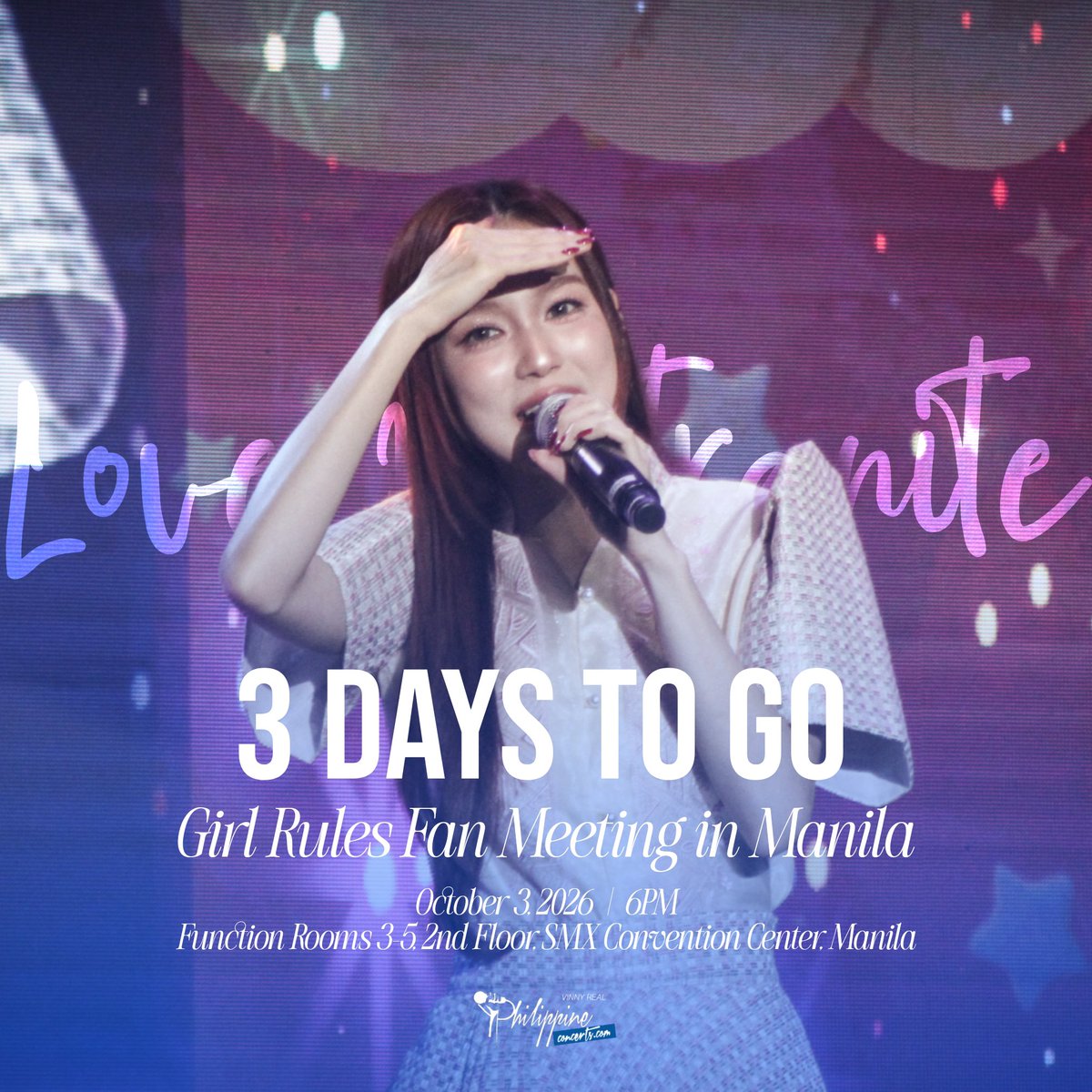 philconcerts's tweet photo. LOVE will certainly fill the Manila air with her undeniable charm in 3 days, together with Milk, ViewMim, and NamtanFilm for <Girl Rules Fan Meeting in Manila> happening this October 3, 2026 at the Function Rooms 3-5, 2nd Floor, SMX Convention Center Manila. 

Tickets are still on sale via https://t.co/f9skQ9ZbCG

#GirlRulesSeries #GirlRulesFMinManila #GMMTV @wishusluckent