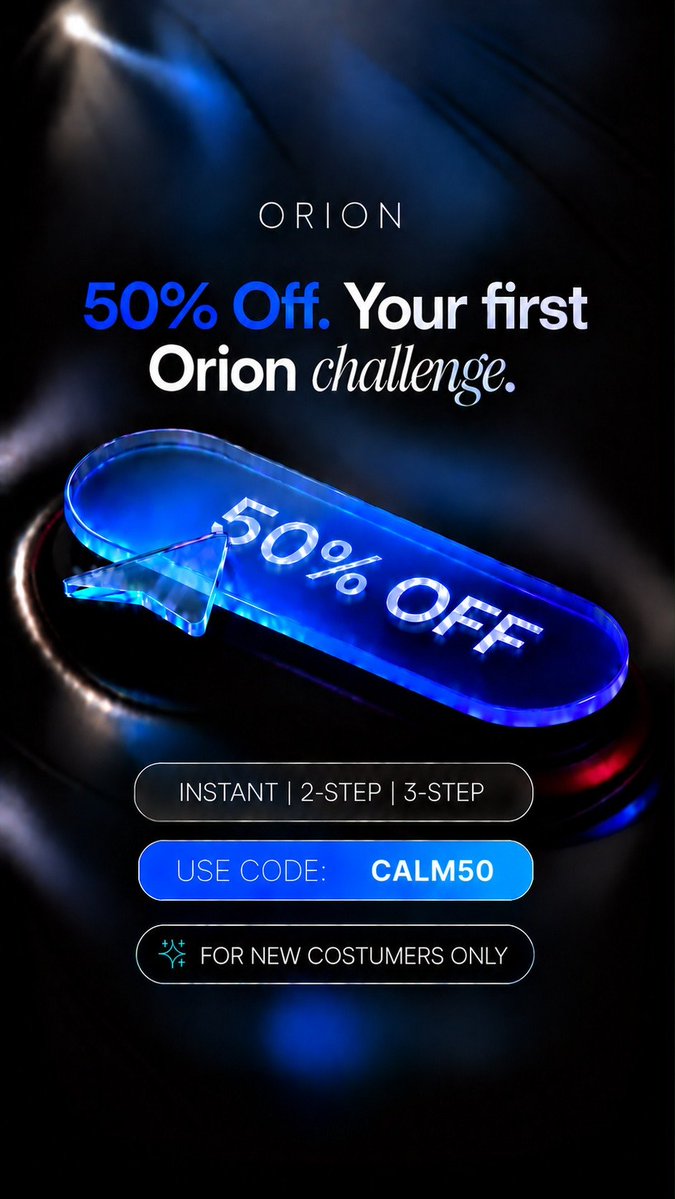 Calm__Trader's tweet photo. 🚨 $50,000 ORION FUNDED GIVEAWAY! 🚨

We’re giving away 5 × $10K funded accounts to the community! 🔥🔥

HOW TO ENTER:
1️⃣ Follow @OrionAffiliates
2️⃣ Follow @orionfundedcom
3️⃣ Follow @Calm__Trader
4️⃣ Like & repost this post
6️⃣ Tag 3 friends

You could be one of 5 winners walking away with a $10K account! 💰

Good luck, traders! 🏆