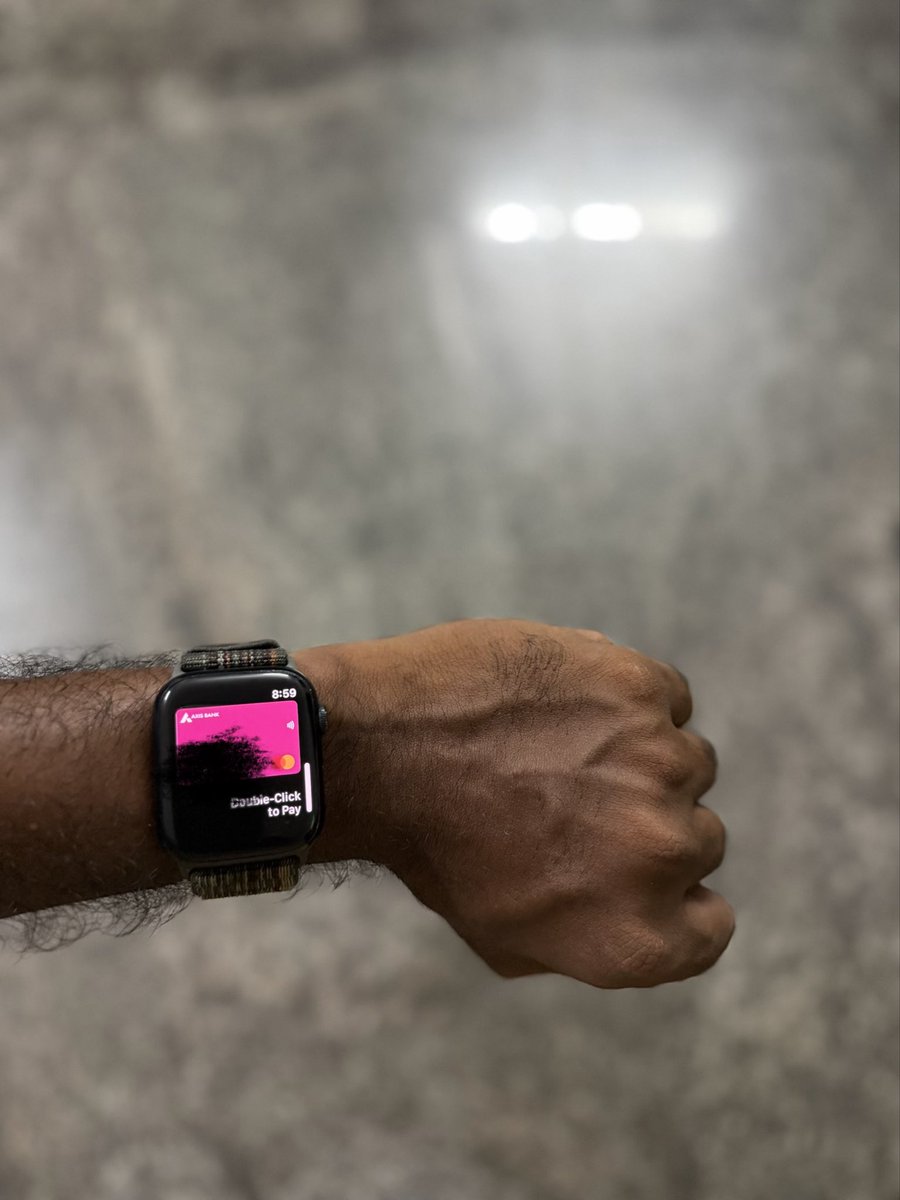 naveendp_15's tweet photo. Finally, I can pay with my Apple Watch.

#ApplePay https://t.co/0eHCb8REp4