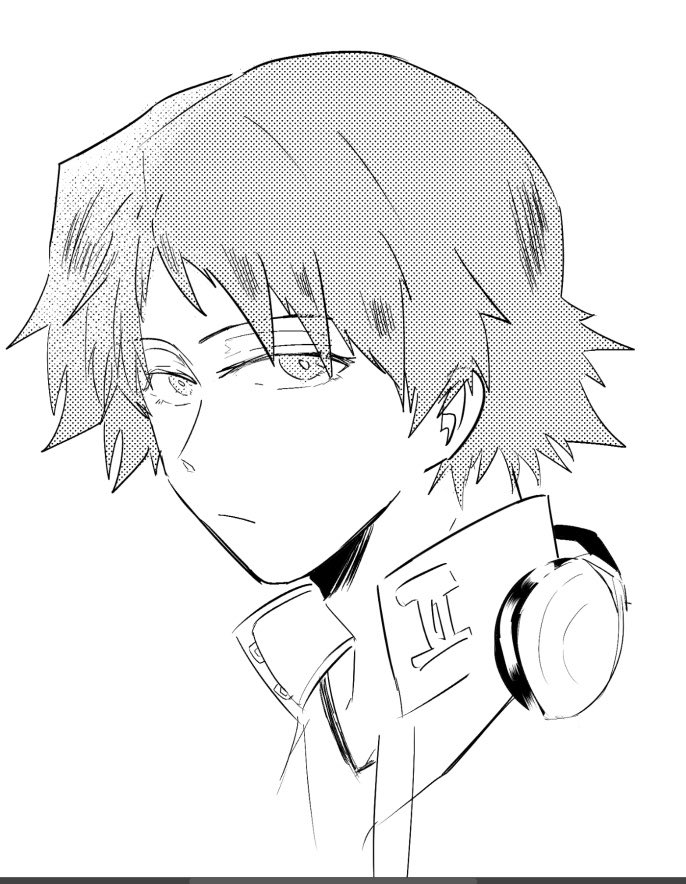 n_ptoa's tweet photo. 最近、鉛筆でばかり落書きしてたからペンタブ練習✏️ https://t.co/aO3Iq3cFbC