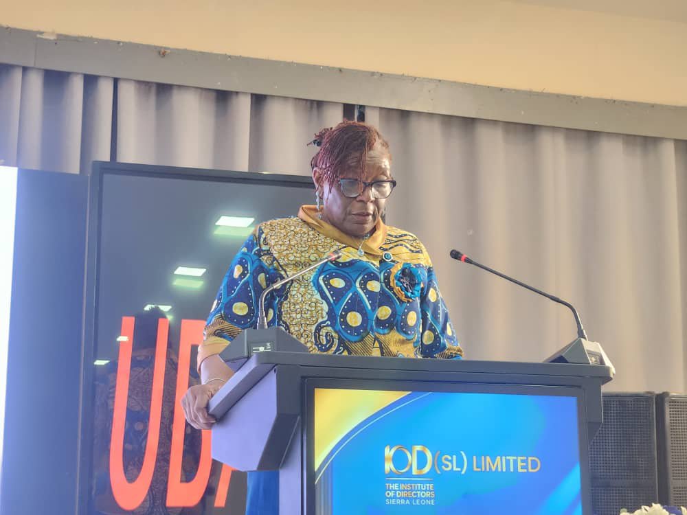 NIB_SL's tweet photo. 25/9/22026 the NIB Deputy Executive Director, Fatima Mahawa Sandi, has said, the Institute of Directors SL (IoD-SL) would help develop a new generation of directors who lead with a clear sense of purpose, she made the statement at the Rebirth and Certification Ceremony of IoD-SL. https://t.co/OINqzSPSgx