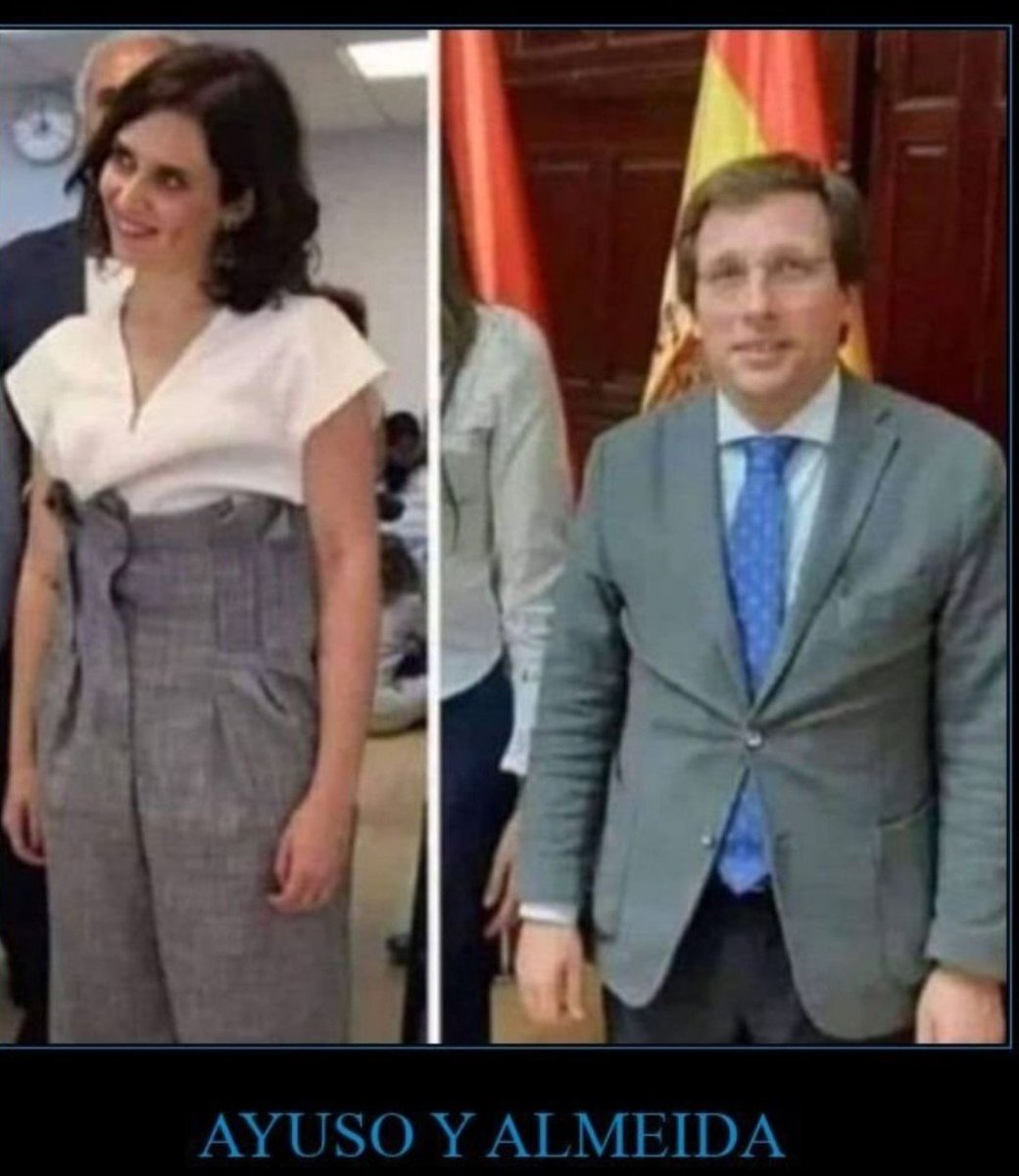 Pepeluis1150491's tweet photo. Que coño van a ser un meme, son ellos la Presidenta y el  Alcalde de Madrid lo que han querido los fascistas de Madrid para que los representen, https://t.co/Ilru1SD1VC