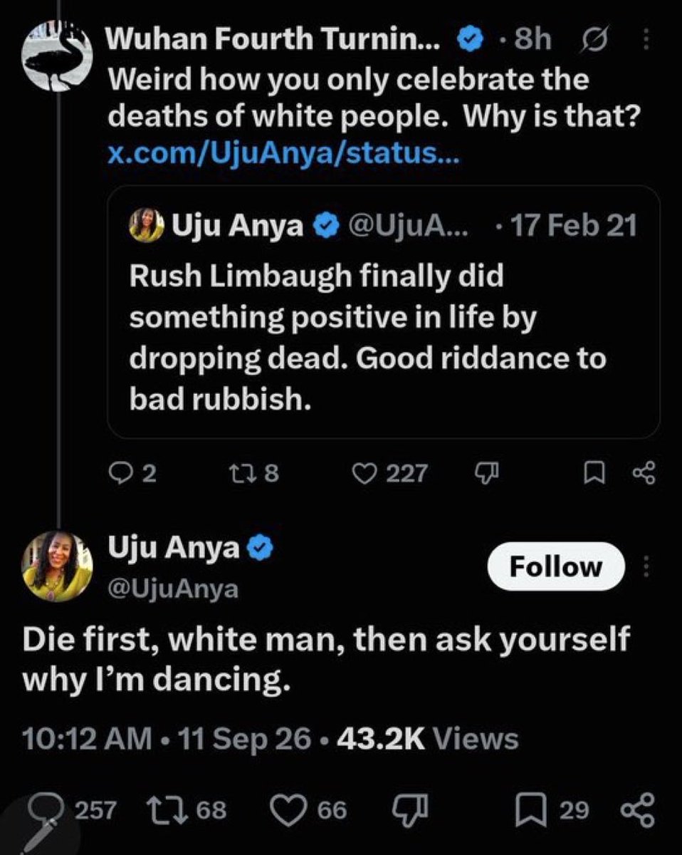 TheWuhanClan's tweet photo. Did the fireside chat cover the best ways to kill and celebrate the deaths of white people? @Citadel  @CarnegieMellon @EducationFL https://t.co/YrItPRMdHc