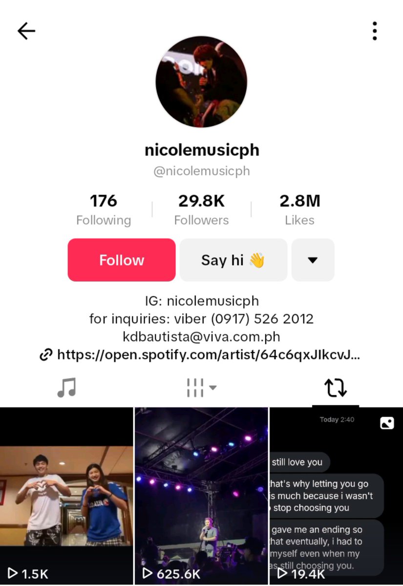 strwbr371's tweet photo. iba talaga ang lakas nang CHOGDRAY  

from JIREH LIM

TO BEN&amp;BEN

AND NOW NICOLEMUSIC
naman nag repost nang video nila💚💚💚 https://t.co/sRutNAx5mn