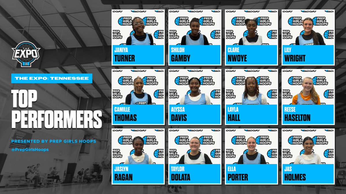 PGHTennessee's tweet photo. The Expo: Tennessee Top Performers. 🏀 @PrepGirlsHoops
That officially wraps up our Tennessee Showcases! ✨
Good luck to all of our athletes on their upcoming high school season!
#WherePlayersBecomeProspects https://t.co/yjpyjQ15pD