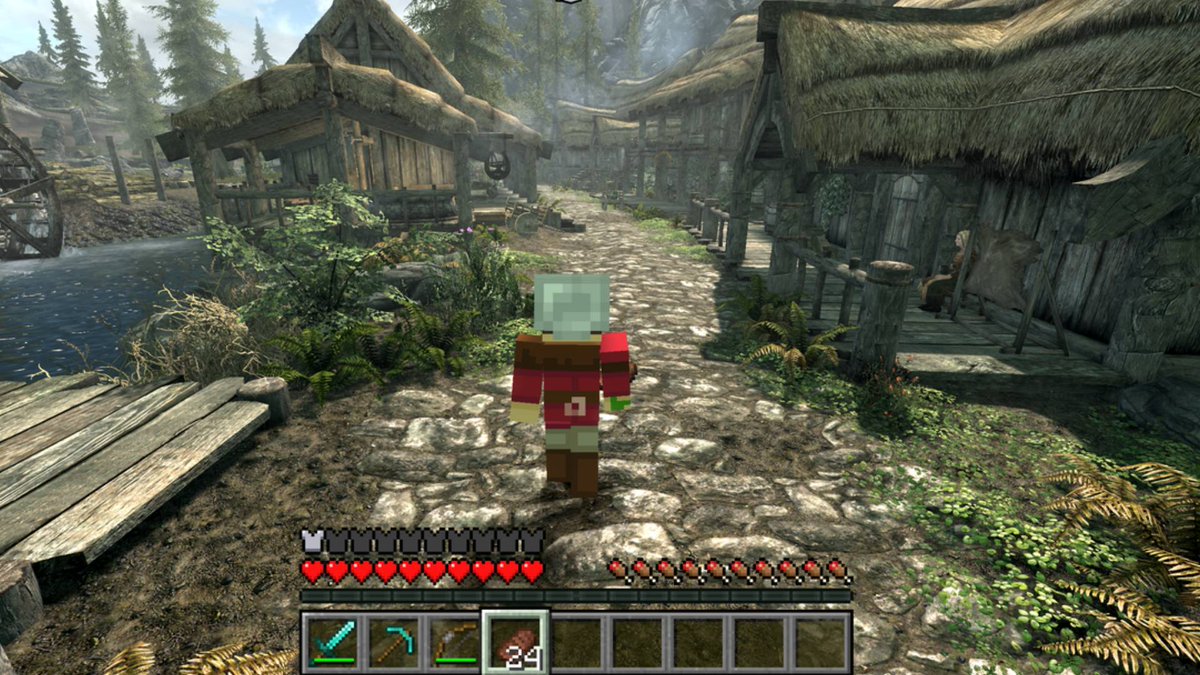 chasmmmmmmmmmmm's tweet photo. The SkyCraft mod is out now, supports mulitplayer with up to 100 players! 🚨 https://t.co/jigd4YV5Ux