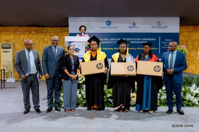 UR_CoE's tweet photo. “Buildings, books, and technology matter, but it is the teacher who turns them into learning.”

Dr Nelson Mbarushimana, DG of the Rwanda Basic Education Board (REB), representing the Minister of Education, shared this message as 137 teachers received certificates after completing the CPD–Graduate Diploma in Education.

His message: “Never stop learning. Education keeps changing.” He urged graduates to be role models, support colleagues and keep learners at the heart of their work.