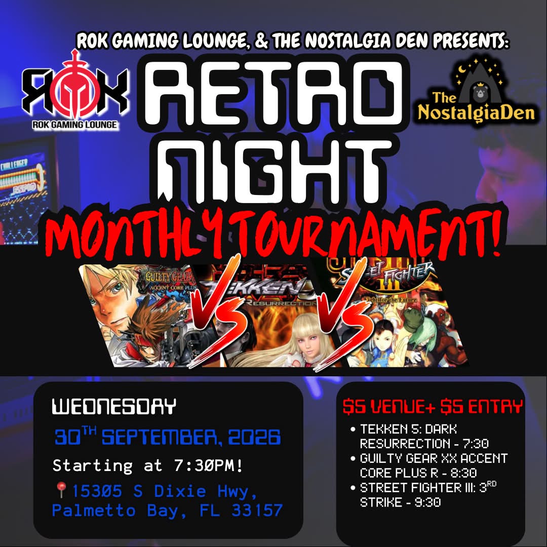 Bfunk1616's tweet photo. Retro Night Monthly TONIGHT!! Who's pulling up to @ROKesports ?!?!

https://t.co/tJ0KnIITom https://t.co/asCpE7Gltu