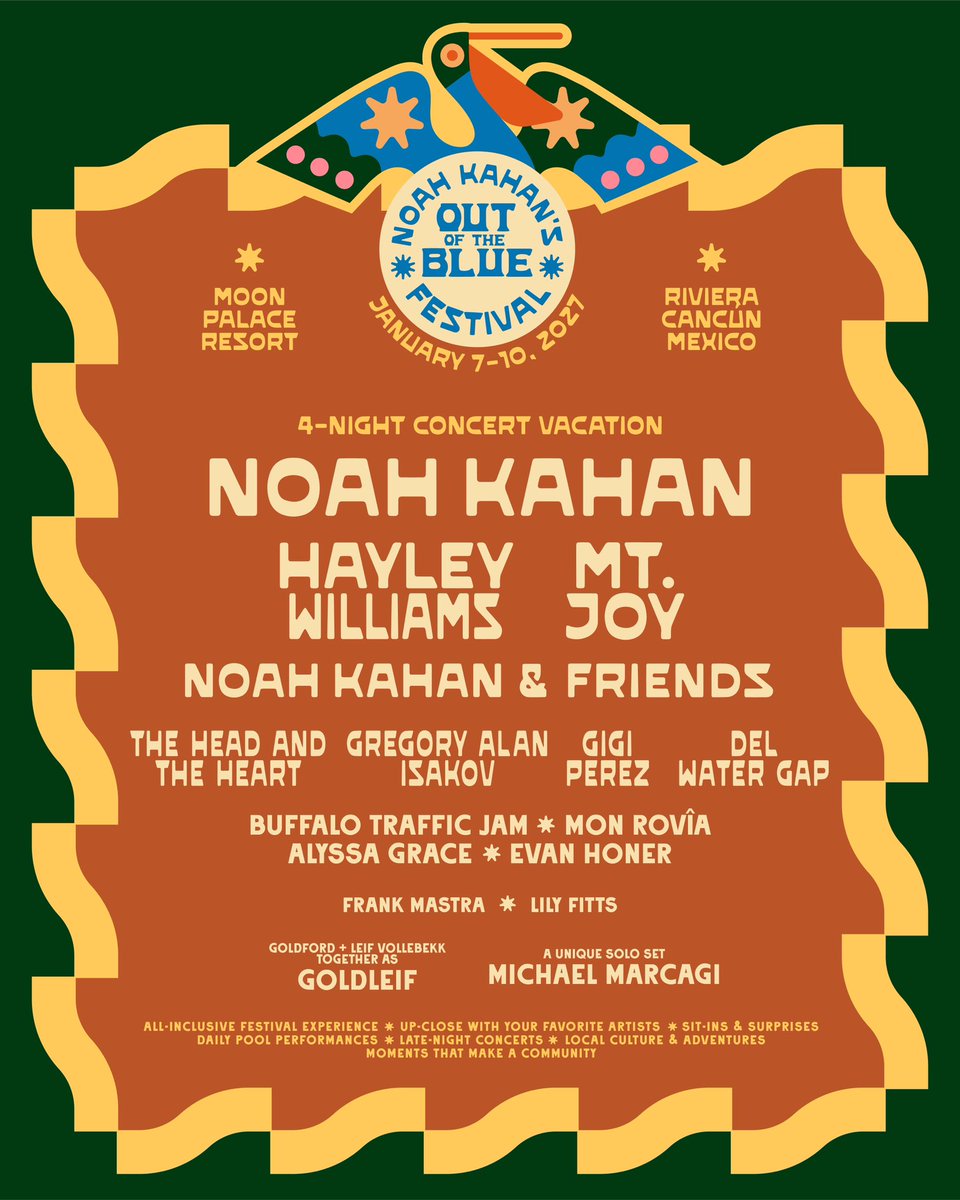 NoahKahan's tweet photo. Full lineup dropped for @outoftheblufest and we’re about to be sad on a beach. On sale now. See yall there

https://t.co/86xzjIAYd0 https://t.co/2gbVLyLTL9