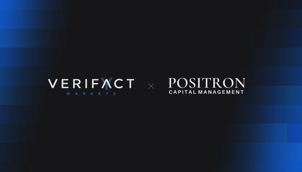 verifact's tweet photo. Verifact Markets is proud to be backed by Positron Capital Management, a multi-billion-dollar family office active in prediction markets since the category’s early days, including building institutional trading infrastructure for the space. The family office has also backed multiple successful exits at the intersection of finance and technology.

Pleased to have their support as we build a new category of markets around resolving disputed facts.