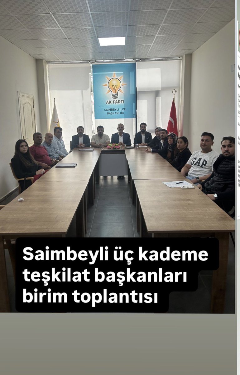 kasimpamuk's tweet photo. Saimbeyli ilçemizde üç kademe teşkilat birim toplantımızı il teşkilat başkan yardımcılarımız Sn @omercelik83 ve Sn @Kenanozbey0 katılımlarıyla gerçekleştirdik.
Ardından ilçe başkanımız Sn @AdemUYANIK01 başkanlığında kadın ve gençlik kolları başkan ve yönetimleri ile toplandık.. https://t.co/3KYZdqJZA1