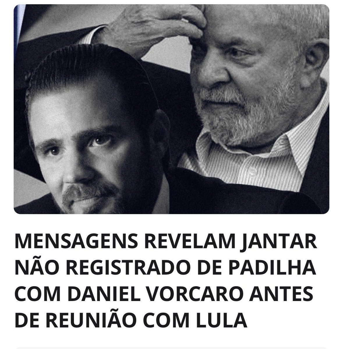 Rconstantino's tweet photo. Mensagens extraídas pela Polícia Federal indicam que Alexandre Padilha participou de jantar na residência de Daniel Vorcaro em outubro de 2024, encontro que não constava na agenda pública do então ministro. https://t.co/vCS7o6YS23