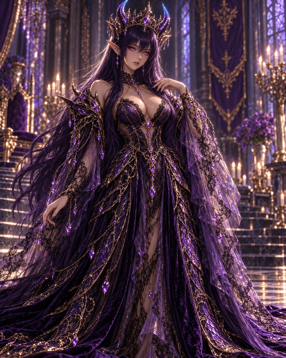 Purple8419's tweet photo. This is a great prompt and it looks beautiful 💜 Please see original creator’s post below for prompt 💜 #AIart https://t.co/UKKJeJmUKr