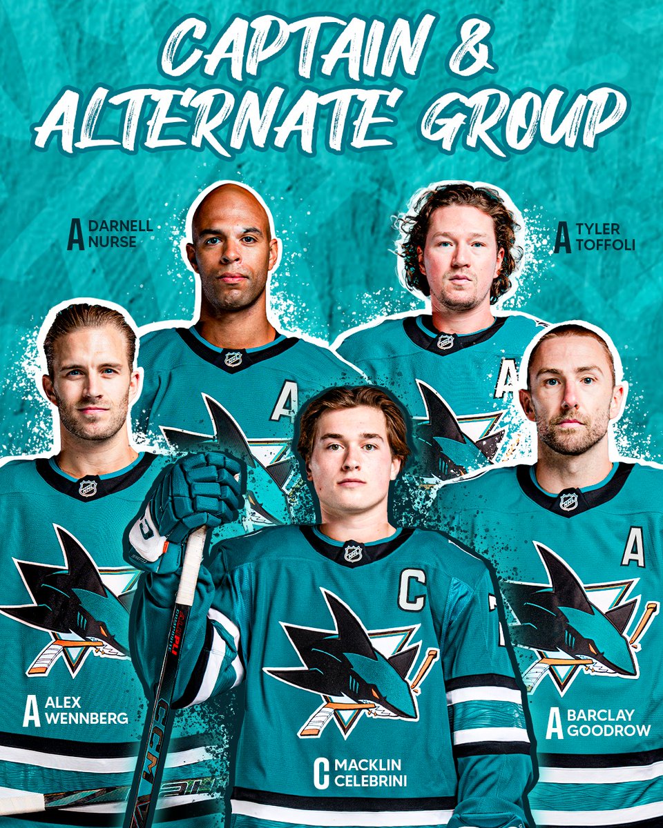SanJoseSharks's tweet photo. Your 2026-27 Sharks leadership group is here!