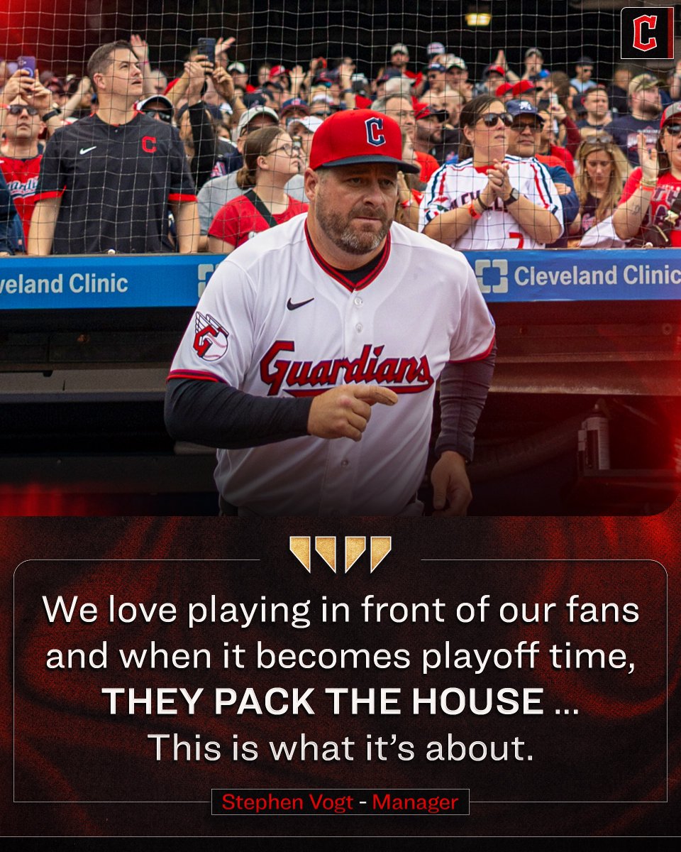 CleGuardians's tweet photo. Let's get it loud, Cleveland! 📢

Game 1 is officially SOLD OUT, but game 2 tickets are still available!

https://t.co/SJz8CLsMuD

#GuardsBall | #StandGuard https://t.co/VI2wEk8Fks