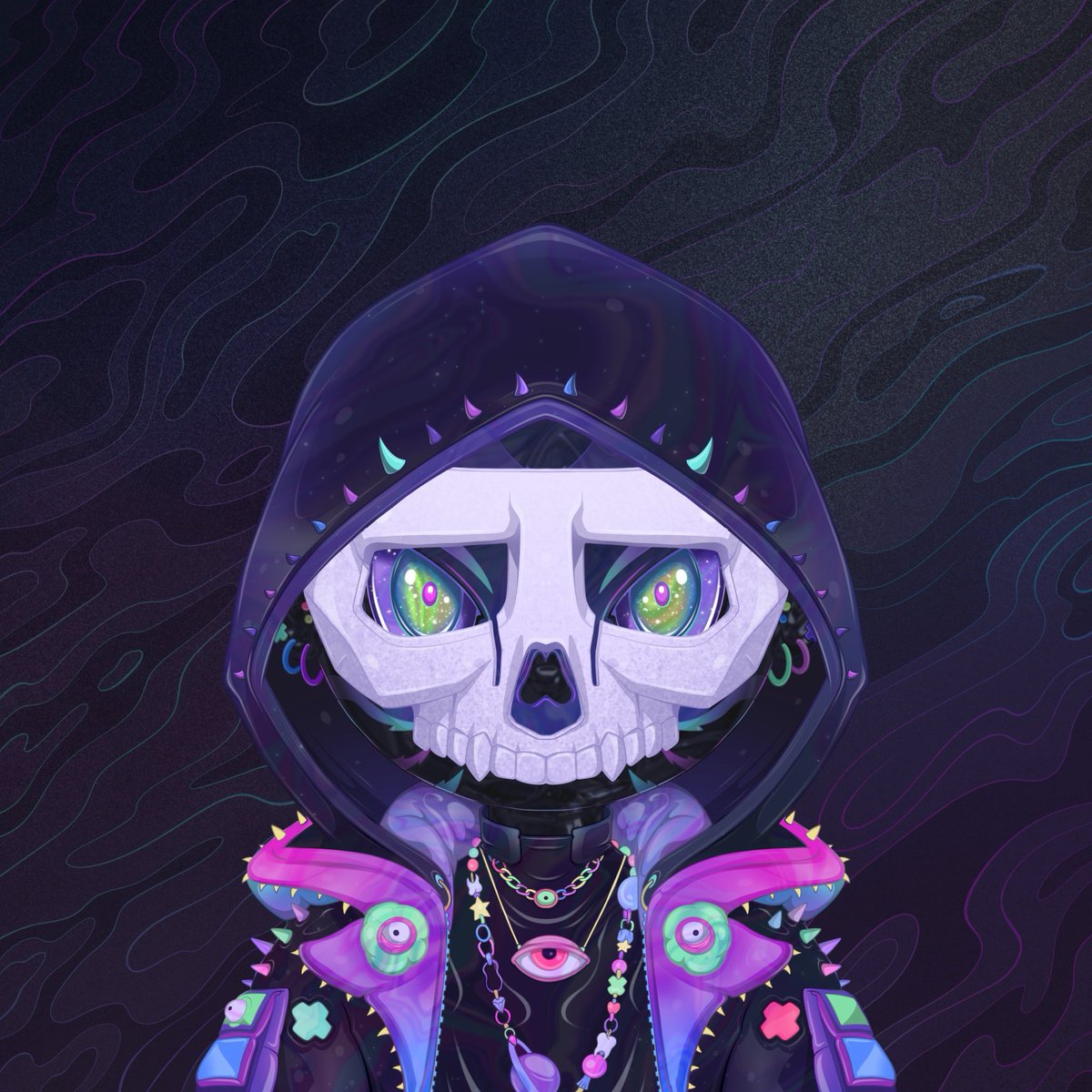 0n1Force's tweet photo. BREAKING: Mooniez is giving the 0N1 community 50 FREE MINTS for the upcoming launch! 🌙

Check the Discord and make sure you enter the giveaway!

0N1 F4LL3N x @MooniezHQ crossover

This special mask trait first drawn by @L1n_Alex and initially designed by @trueIMCMPLX continues on as a very special official trait in the Mooniez Collection.