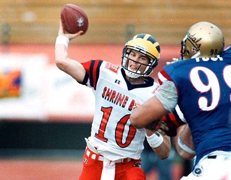 TheScoutingSpot's tweet photo. Plenty of quarterbacks that have been productive in the NFL have participated in the Shrine Bowl game over the years

There are plenty more not pictured here such as Roger Staubach and John Elway https://t.co/vGdkiTNBOU