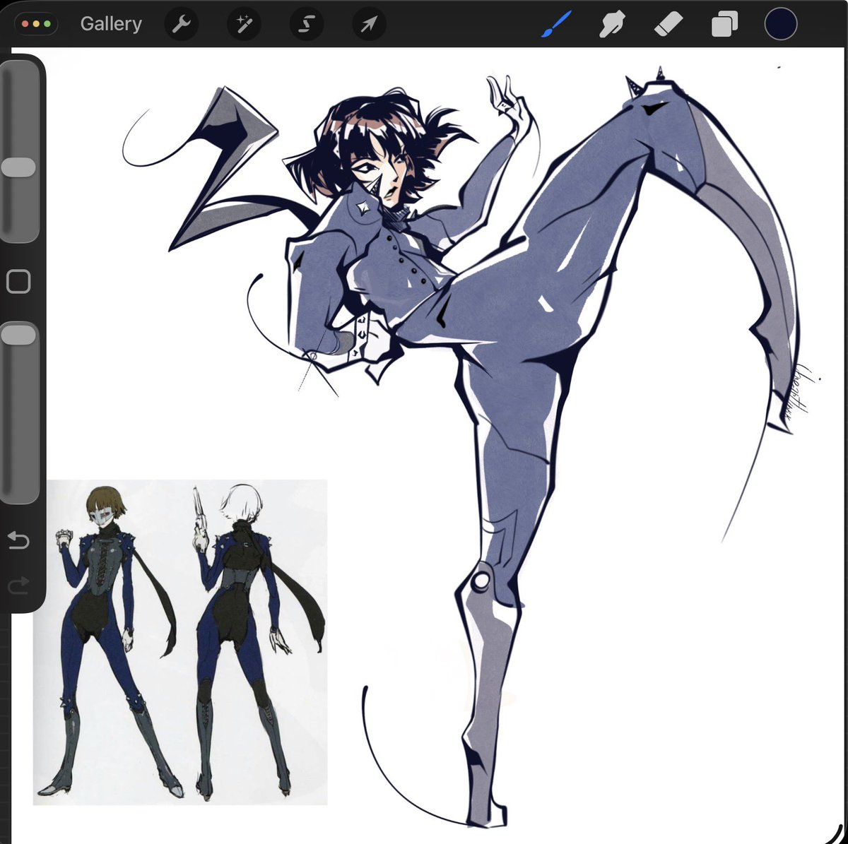 iheartlinkk's tweet photo. Makoto Nijima sketch https://t.co/RJNovg325b