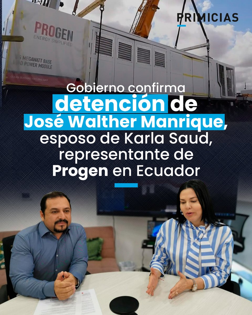 Primicias's tweet photo. La detención de José Walther Manrique ocurrió en España y fue ejecutada por Interpol, según informó el ministro del Interior, John Reimberg. https://t.co/es9hffuAPq https://t.co/1jY6D1eCja