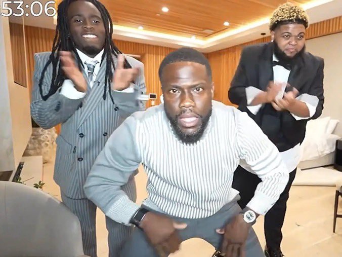 AmiriRandoms's tweet photo. Kai Cenat, Kevin Hart, and Druski’s first ever movie together “Live Stream From Hell” has been officially released on Amazon Prime 🔥

- the one hour film is supposed to be a dark horror-comedy where an influencer event goes terribly wrong. https://t.co/fFjWlju99V