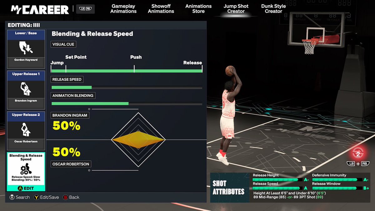 nba2kcmty's tweet photo. Updated best jumpshot for 89 3pt

Via: @Kolioh1 

#NBA2K27 https://t.co/YfBDMNdFkR