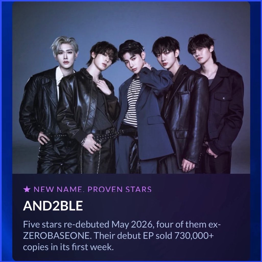 mochiirang's tweet photo. AND2BLE has been announced as part of the first lineup for D Awards 2027 Paris edition, taking place on January 15–16 at Plenitude Arena! 

🔗 https://t.co/sBggiPaArY https://t.co/4Ah297fnma
