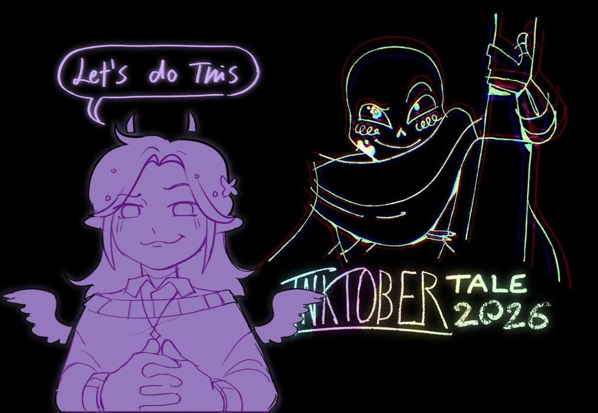 Shira_wolficute's tweet photo. Gentecita, mañana empieza octubre y necesito hacer cosas fuera de lo de la Uni.

Estaré haciendo un sketch al día para el #inktobertale2026! No tengo que dejar botado a mi personaje favorito, hace mucho no lo dibujo (⁠｡⁠･⁠ω⁠･⁠｡⁠)⁠ﾉ https://t.co/BW96e6R5HD
