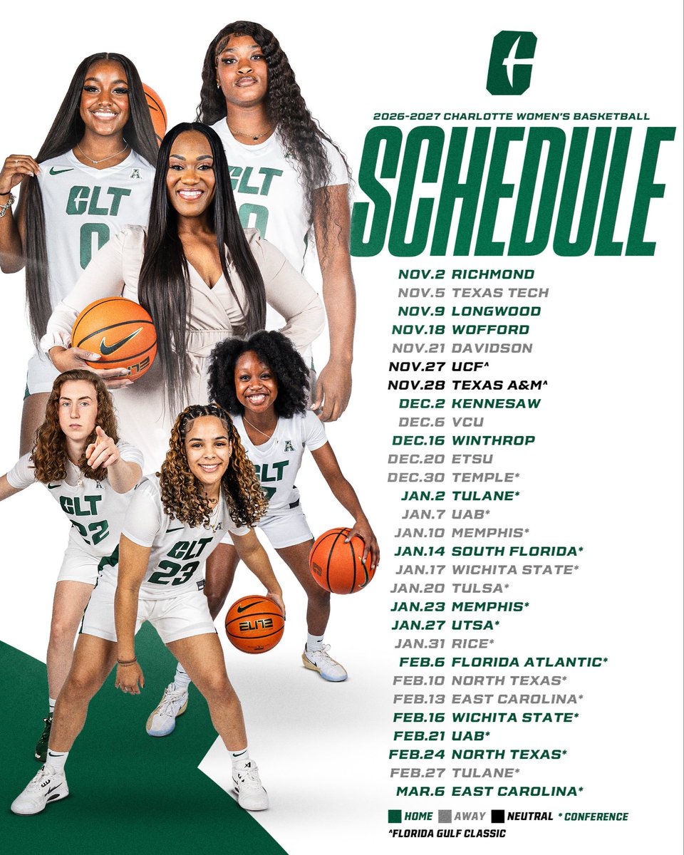 CharlotteWBB's tweet photo. 𝐓𝐇𝐄 𝐅𝐔𝐋𝐋 𝐒𝐋𝐀𝐓𝐄 😤

29 Games. 16 at Halton.

Our full 2026-27 schedule is here!

📰 » https://t.co/8k1iFuuBxX https://t.co/JOTEe7kcEv