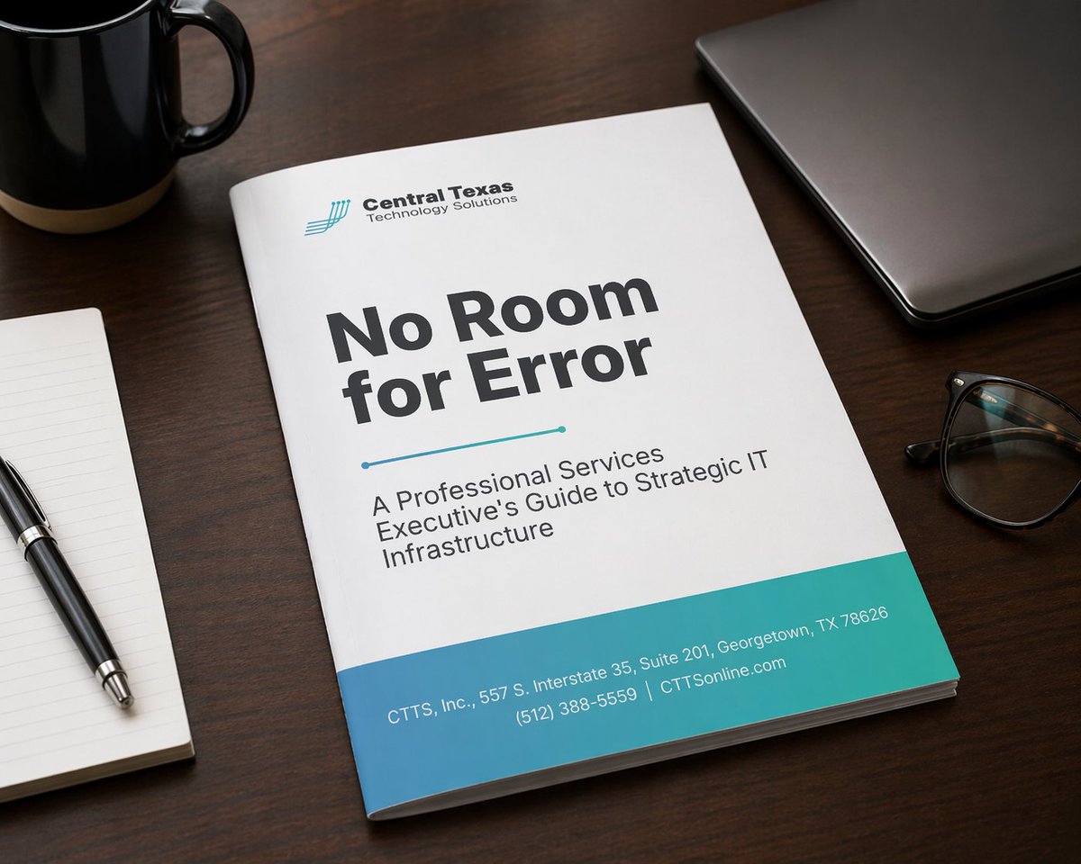 CTTSonline's tweet photo. 𝗜𝘀 𝗬𝗼𝘂𝗿 𝗙𝗶𝗿𝗺’𝘀 𝗗𝗮𝘁𝗮 𝗧𝗿𝘂𝗹𝘆 𝗣𝗿𝗼𝘁𝗲𝗰𝘁𝗲𝗱?

Download the CTTS white paper, 𝗡𝗼 𝗥𝗼𝗼𝗺 𝗳𝗼𝗿 𝗘𝗿𝗿𝗼𝗿, to learn how stronger IT infrastructure supports your firm.

https://t.co/Zezwcs4pCe

#CTTSonline #GeorgetownTX #RoundRockTX #AustinTX https://t.co/HfaR9R7MAj