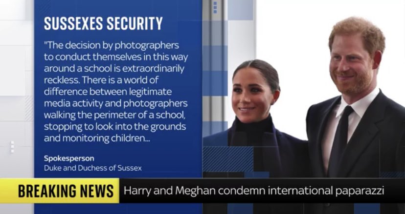 StephanieSidley's tweet photo. 🚨 Breaking 🚨 Harry & Meghan sent two photographers to Archie and Betty’s school.
Strip the Titles Now! https://t.co/PFOtGg5LJk