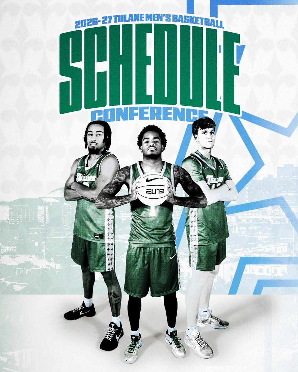 GreenWaveMBB's tweet photo. 🚨 American Schedule Drop 🚨  

🎟️: https://t.co/EjKeYM5NCc 

#RollWave🌊 https://t.co/862Im8yLtv