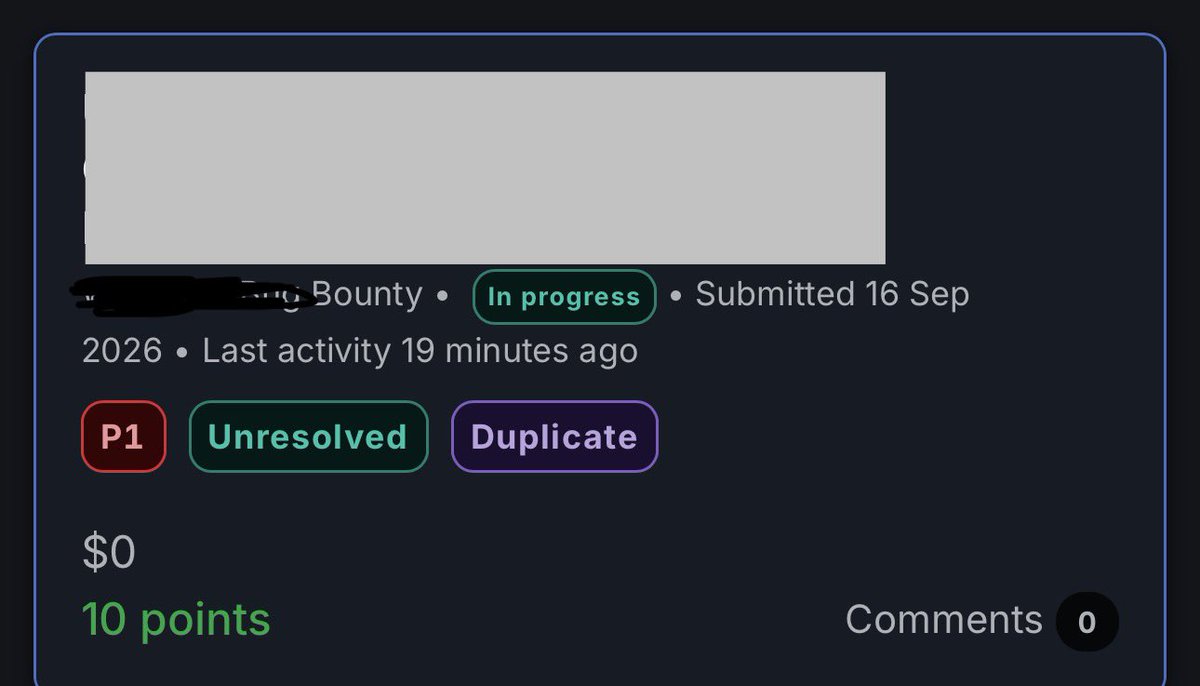 7lpu6iLt's tweet photo. Happy duplicate day 🤧Omoh this one pain me o lost $,$$$ 😭thanks @Bugcrowd continue o https://t.co/HcBiLB9WJr