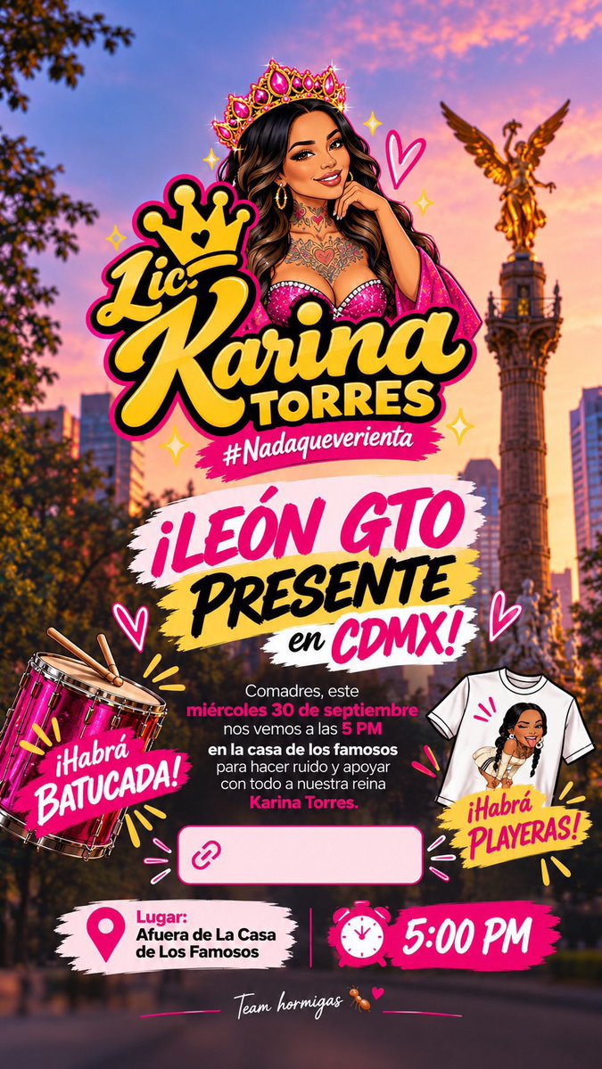 DiliaM01's tweet photo. #LaCasaDeLosFamososMx 
#LaCasaDeLosFamososMéxico 

ATENTOS!! TEAM KARINA 🐜❤️ https://t.co/RtflbfIWDj
