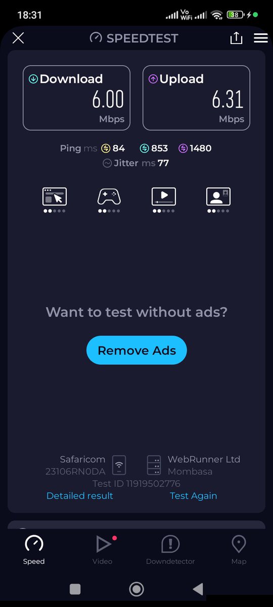 stevieligondo's tweet photo. @Safaricom_Care is your home fibre real. What are your values with regards to service delivery. Why do I get 6mbps when I pay for 50mbps. Acc no is 0701 020166. This is not the first time I am complaining https://t.co/EbCleAWOLv